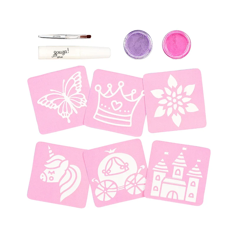 Set tatuajes purpurina Princesas · Souza