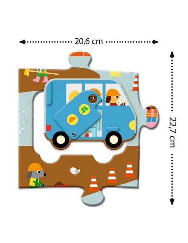 Puzzle Gigante Sitio de Construcción · Djeco