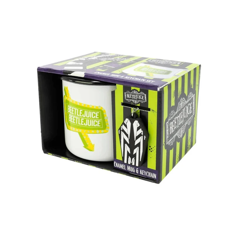 Set de Taza y Llavero 'Beetlejuice'