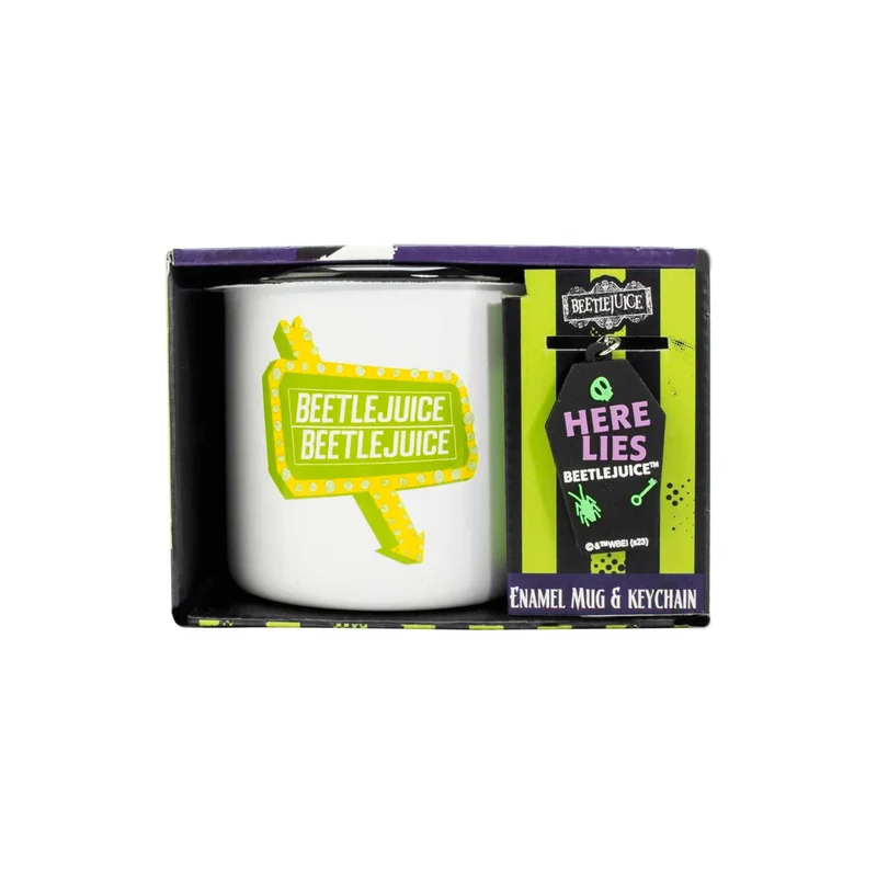 Set de Taza y Llavero 'Beetlejuice'