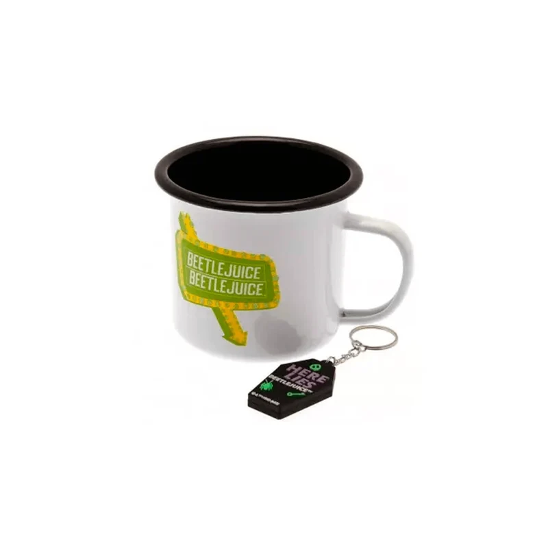 Set de Taza y Llavero 'Beetlejuice'