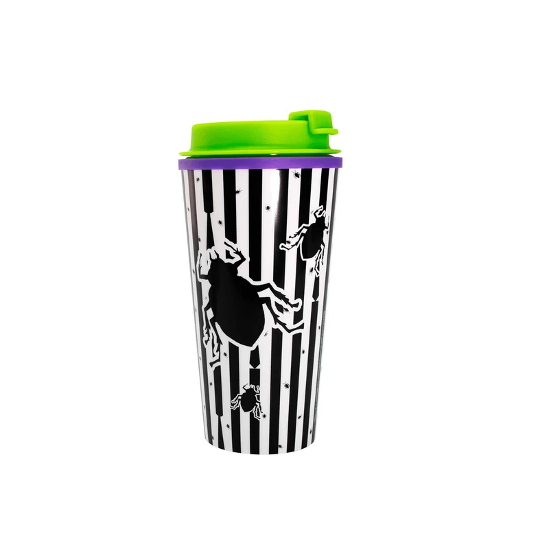 Vaso Térmico con Tapa de Rosca 'Beetlejuice'