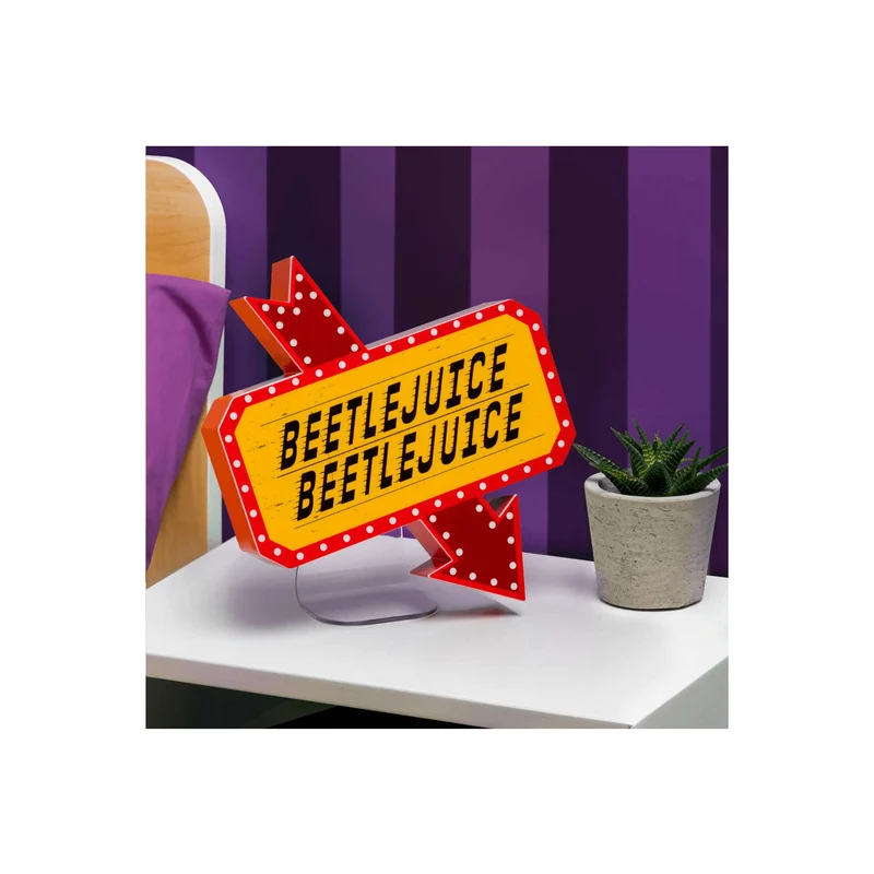 Lámpara Cartel de Beetlejuice 22 x 25 cm