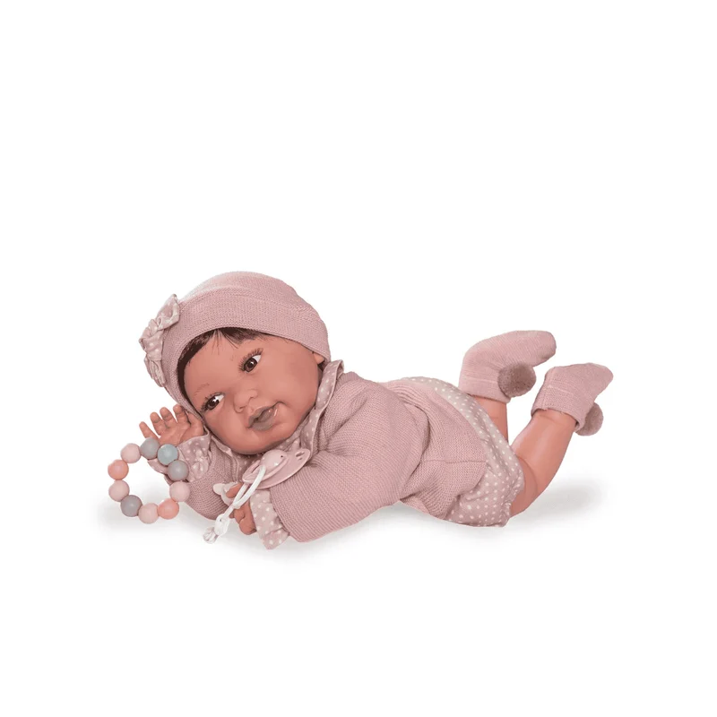 Muñecas Antonio Juan Recién Nacida Pipa Paseo con Mordedor 42 cm