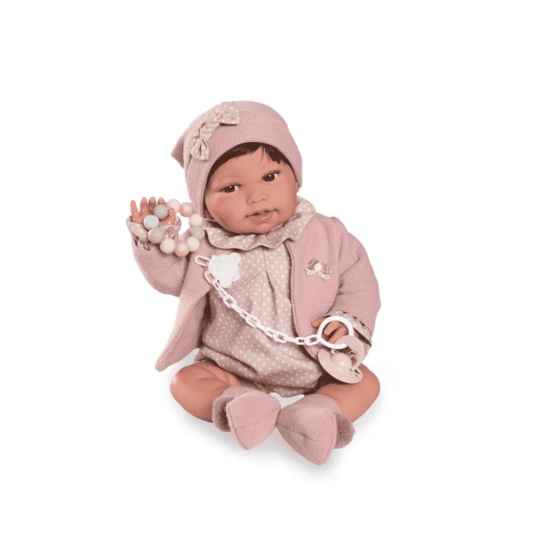 Muñecas Antonio Juan Recién Nacida Pipa Paseo con Mordedor 42 cm