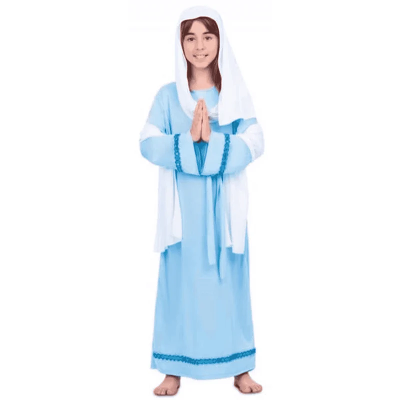 Disfraz de Virgen maría 3-4 años infantil