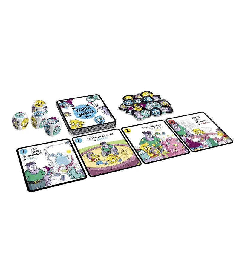 Escuela de Monstruos – Juego de Dados y Rimas para Peques desde 5 Años