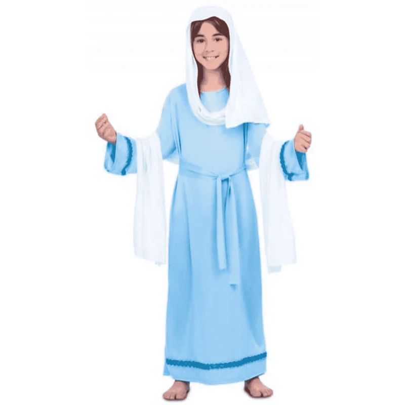 Disfraz de Virgen maría 7-9 años infantil