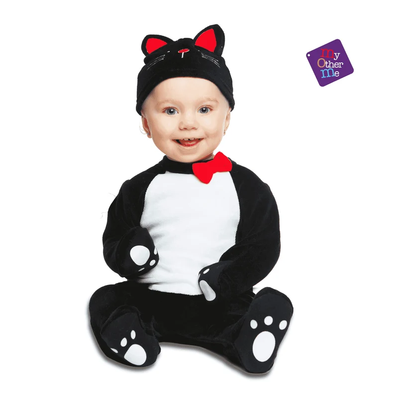 Disfraz de Gatito negro cotton 0-6 meses bebé