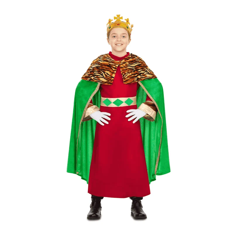 Disfraz de Rey mago verde 12-24 meses bebé