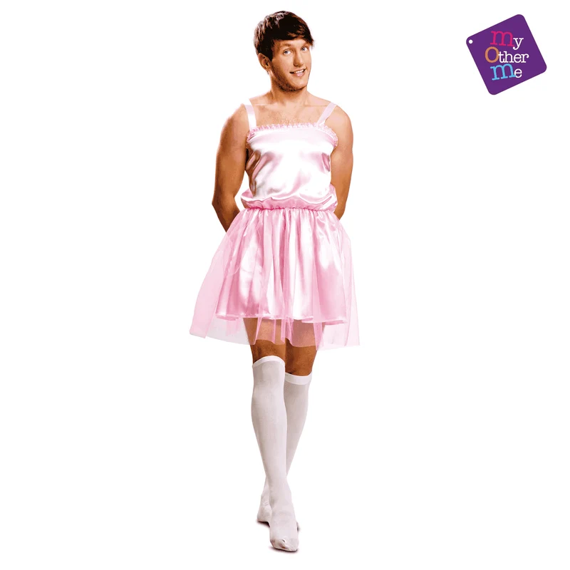 Disfraz de Bailarina rosa hombre adulto talla ML