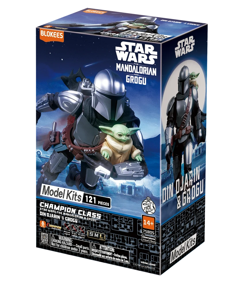 Blokees Star Wars The Mandalorian y Grogu Champion Class: Din Djarin & Grogu 75805