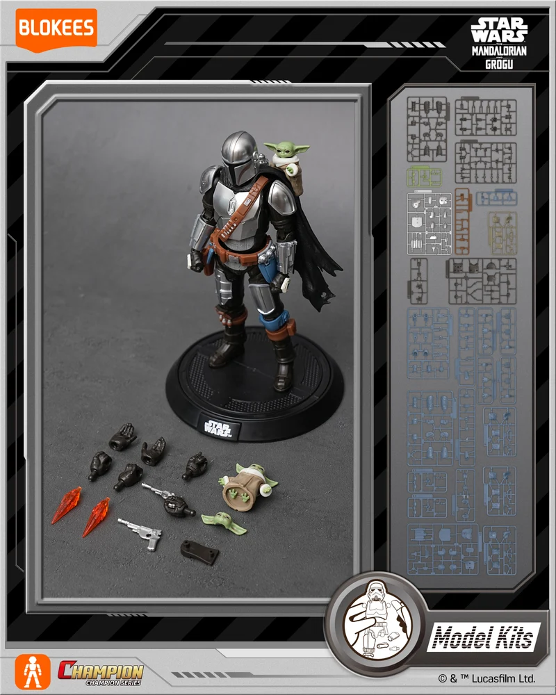 Blokees Star Wars The Mandalorian y Grogu Champion Class: Din Djarin & Grogu 75805
