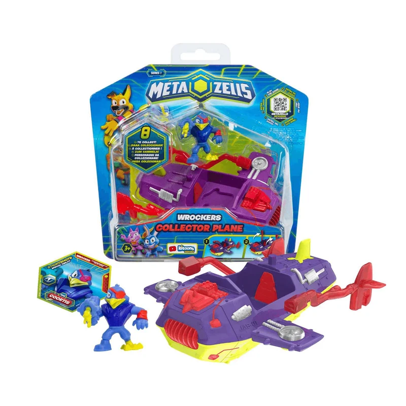 Metazells Vehicle Pack Collector Plane Purple