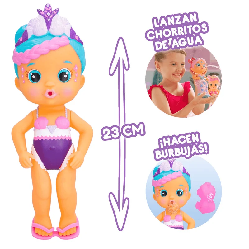 Bloopies Mermaids Magic Tail W2 Nelly Muñeca IMC