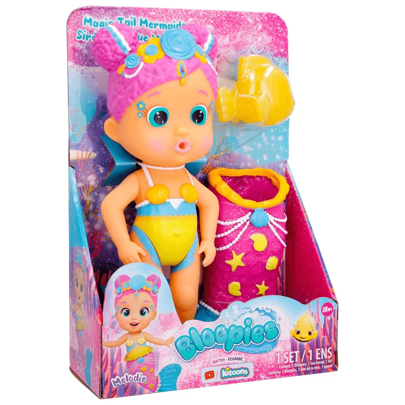 Bloopies Mermaids Magic Tail W2 Melodie Muñeca IMC