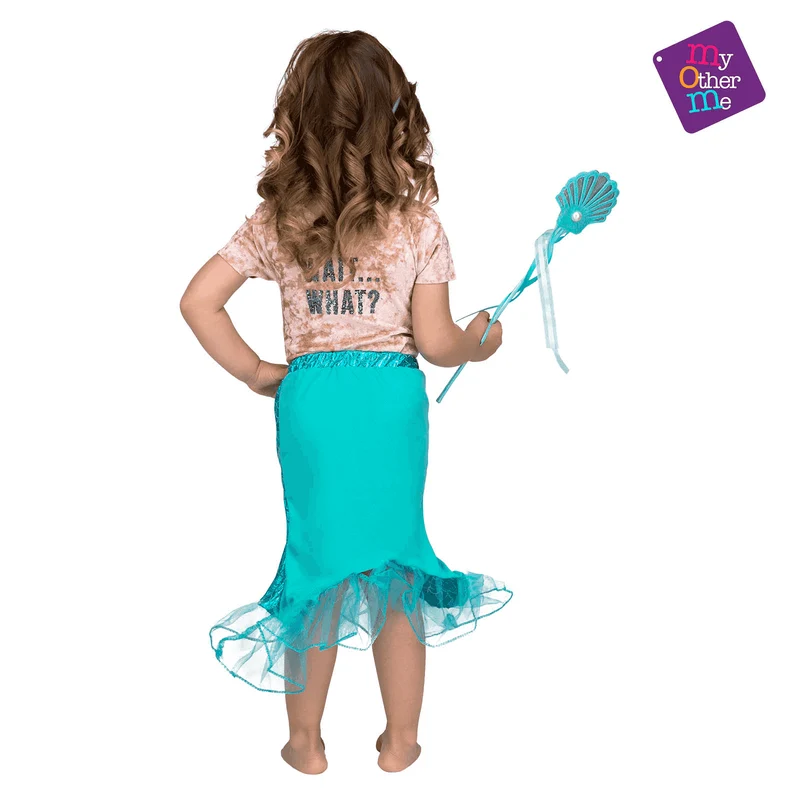 Tutú Sirena color azul para disfraz