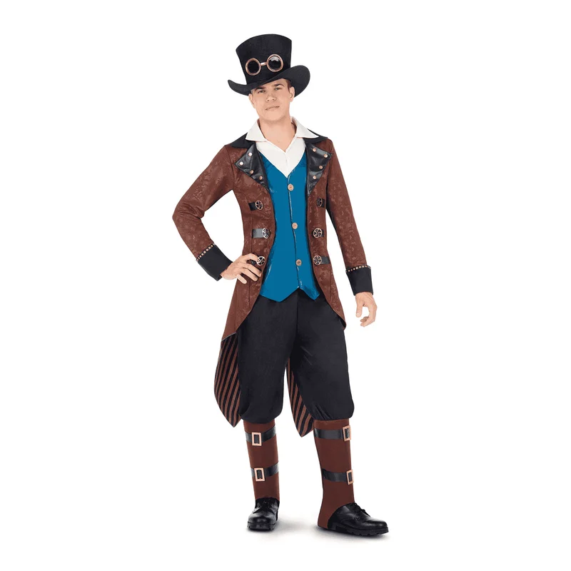 Disfraz de Steampunk boy adulto talla ML