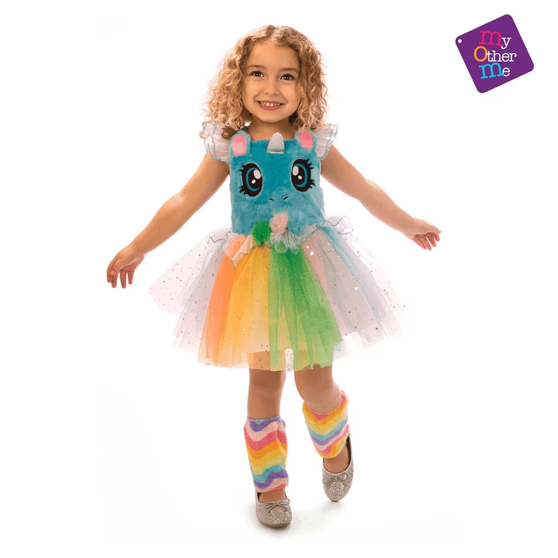 Disfraz de Unicornio azul ojitos 3-4 años infantil