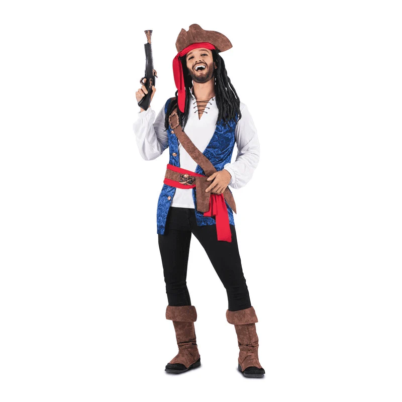 Disfraz de Pirata caribeño adulto talla S