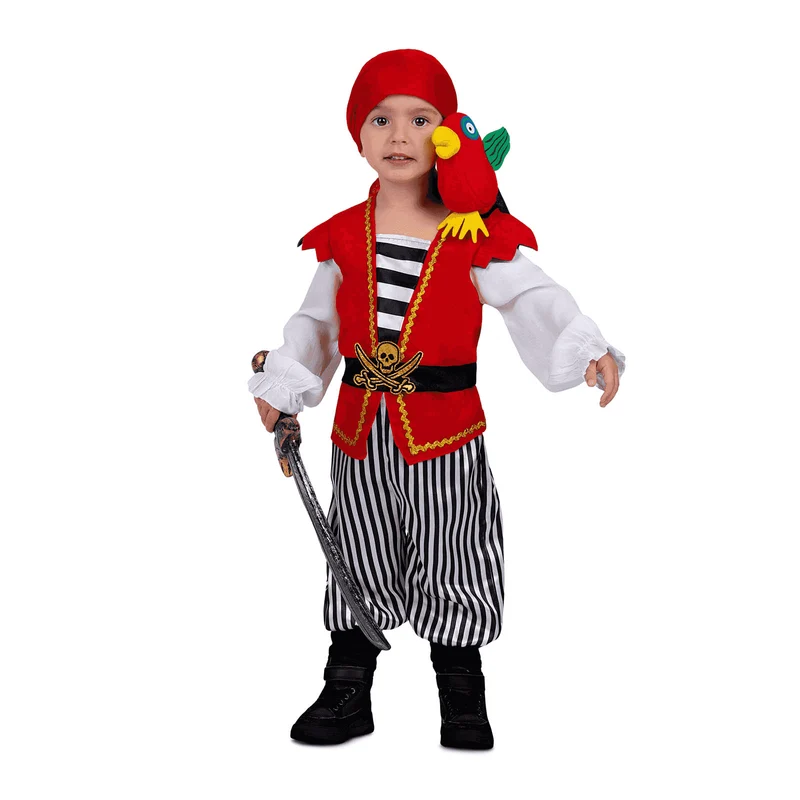 Disfraz de Pirata caribeño 3-4 años infantil