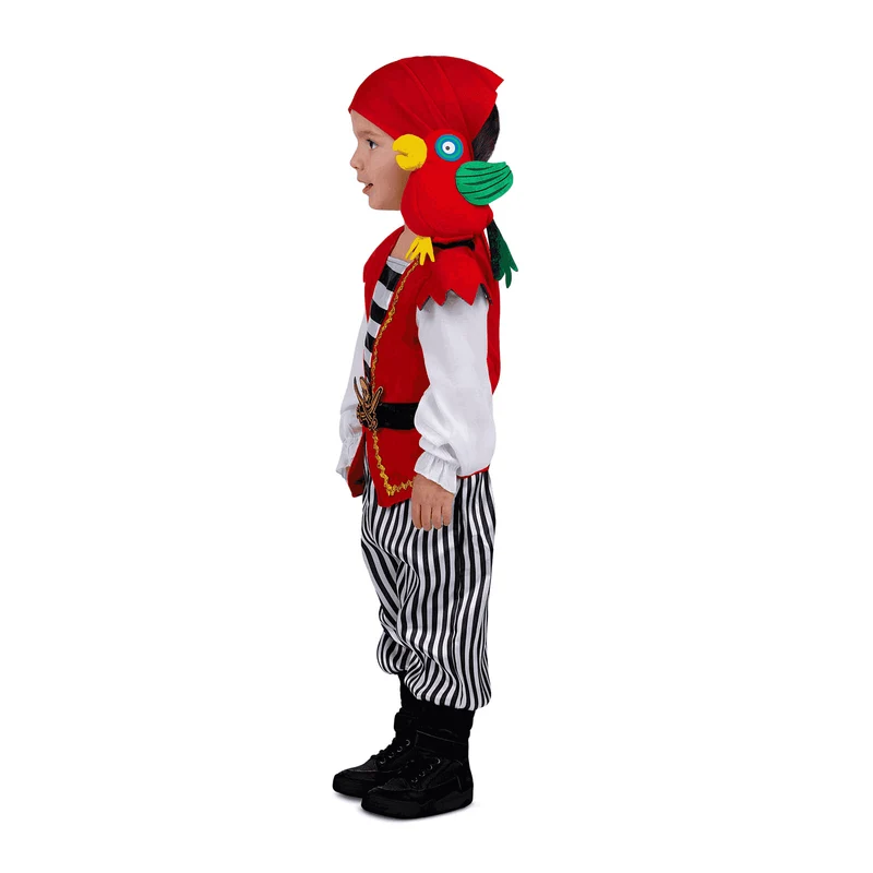 Disfraz de Pirata caribeño 3-4 años infantil