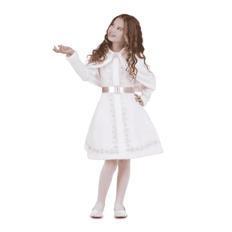 Disfraz de Monada blanca navidad 5-6 años infantil