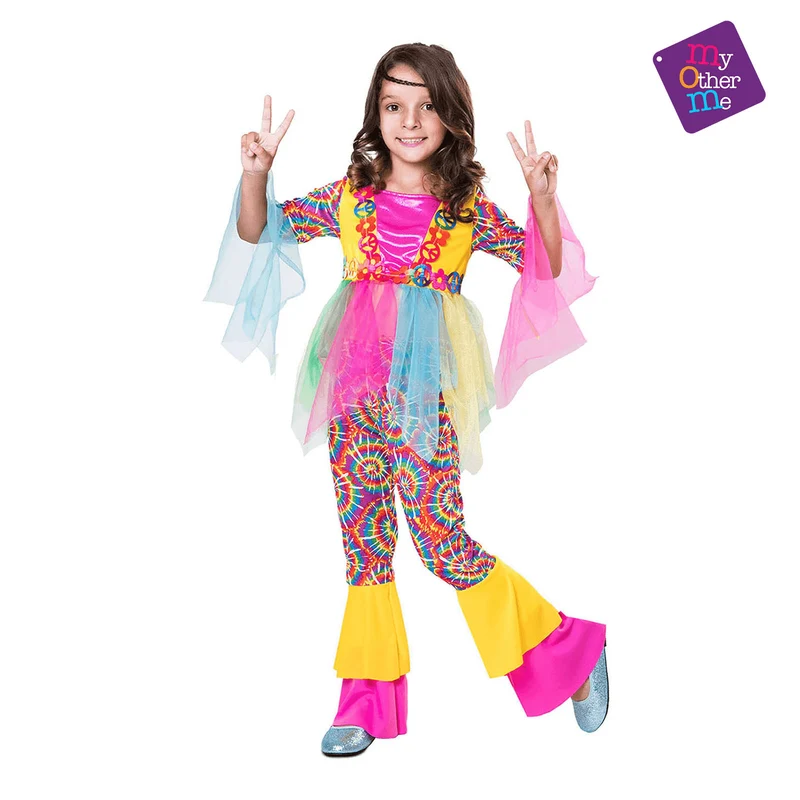 Disfraz de Hippie girl 5-6 años infantil