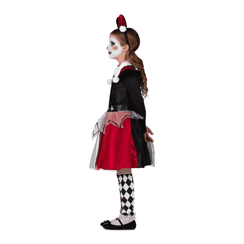 Disfraz de Arlequina roja 10-12 años infantil