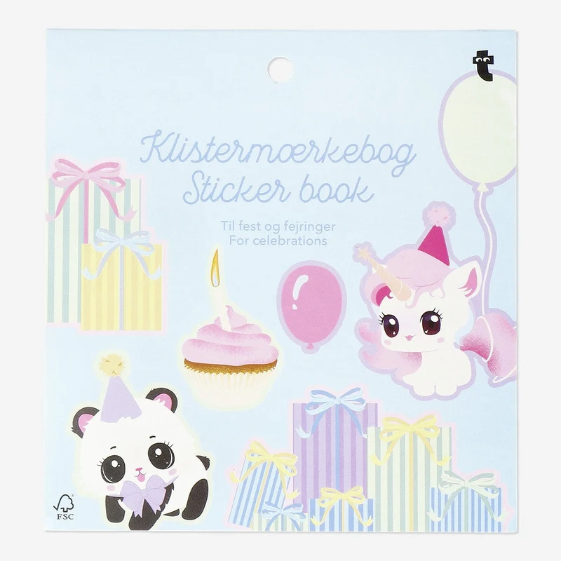 Birthday themed sticker book