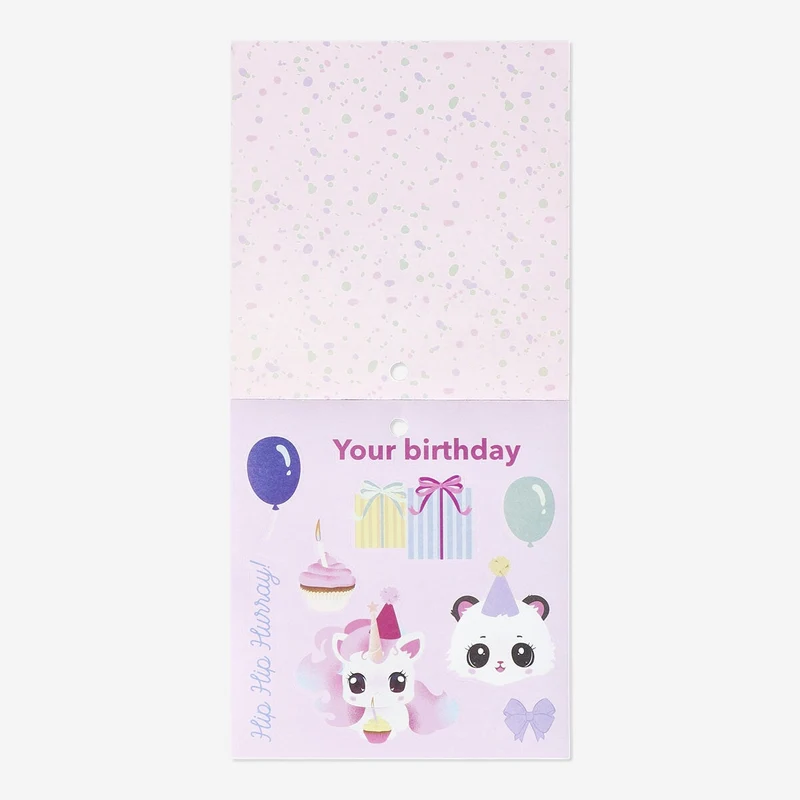 Birthday themed sticker book