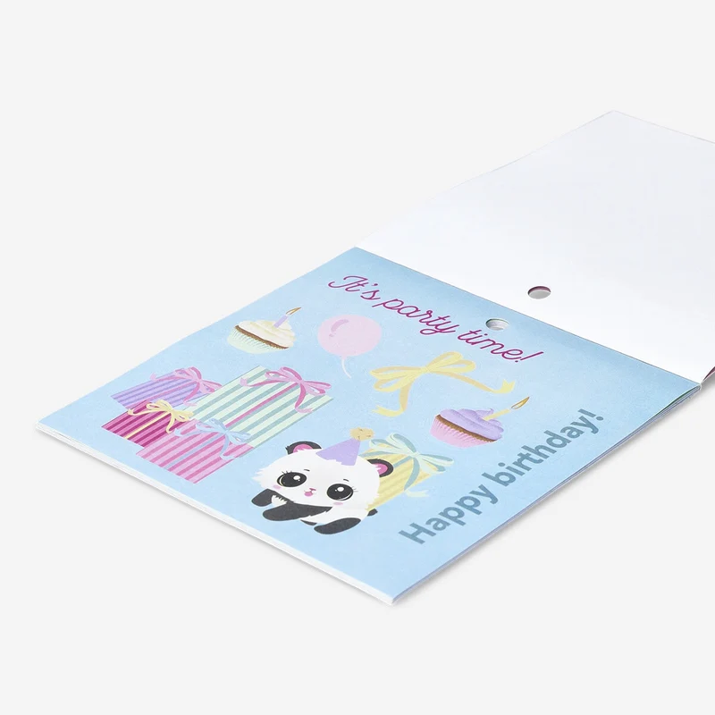 Birthday themed sticker book