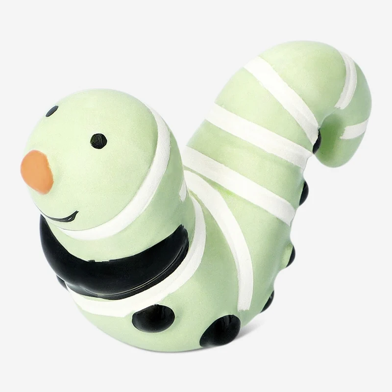 Ceramic catarpillar pot decoration