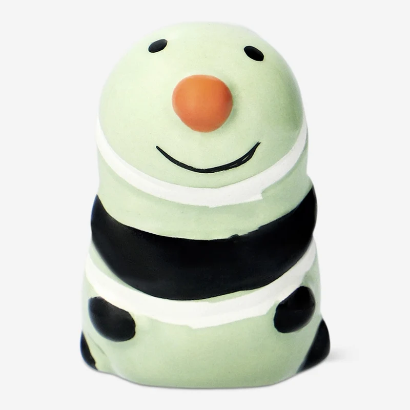 Ceramic catarpillar pot decoration