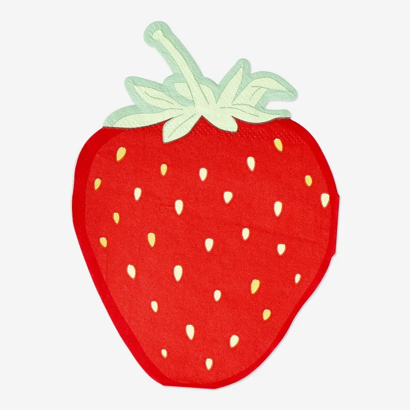 Strawberry napkins - 15 pcs