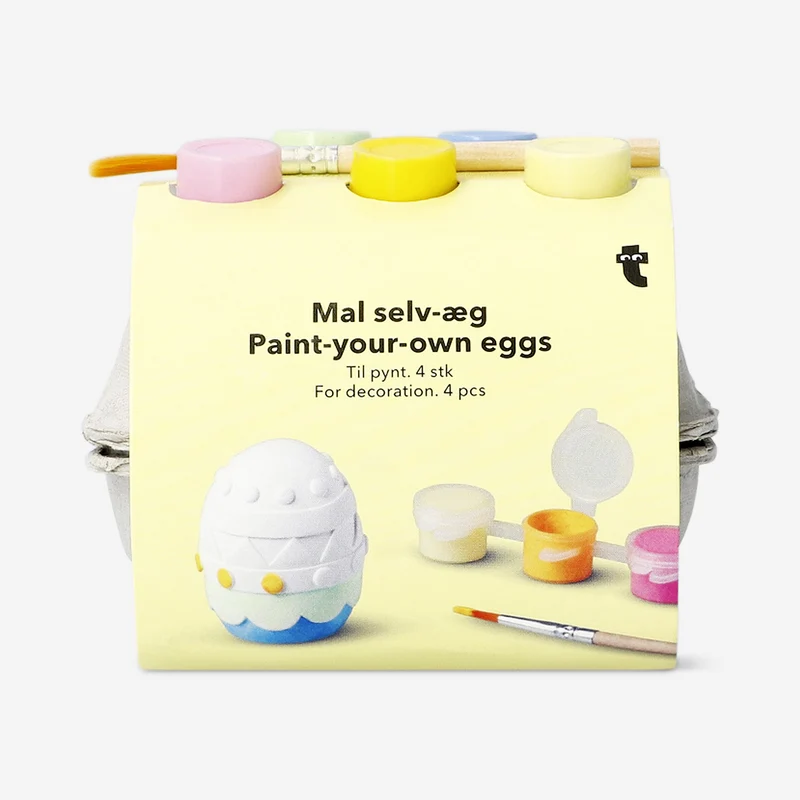 DIY ceramic Easter eggs - 4 pcs