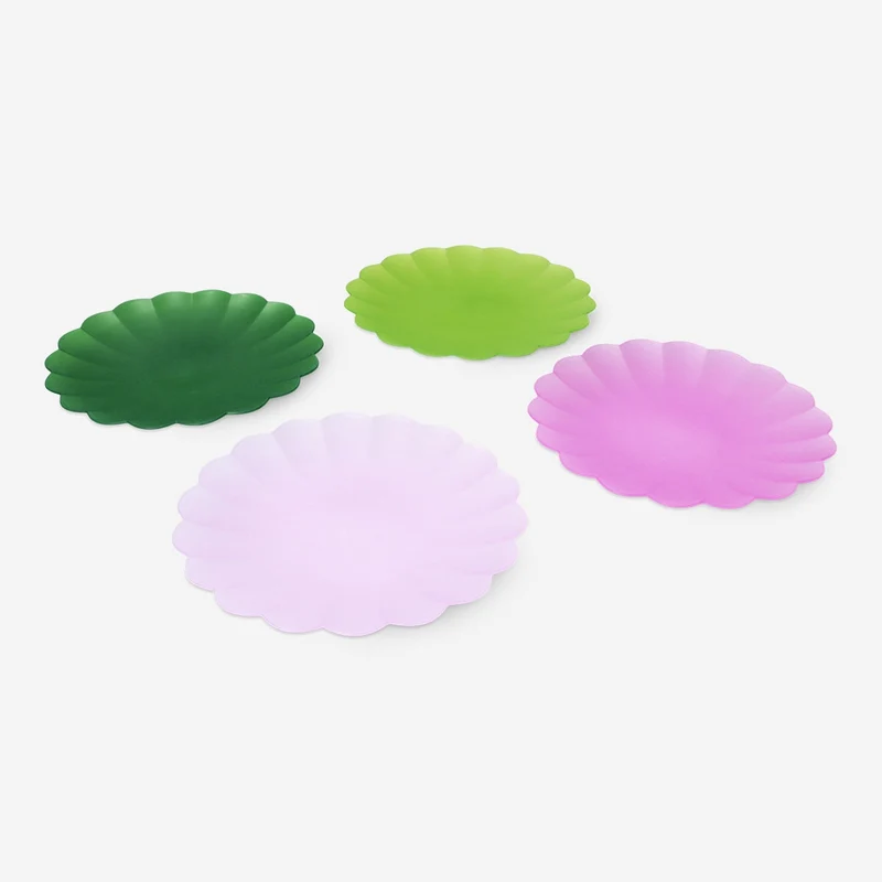 Reusable colourful plates - 4 pcs