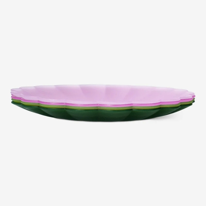Reusable colourful plates - 4 pcs