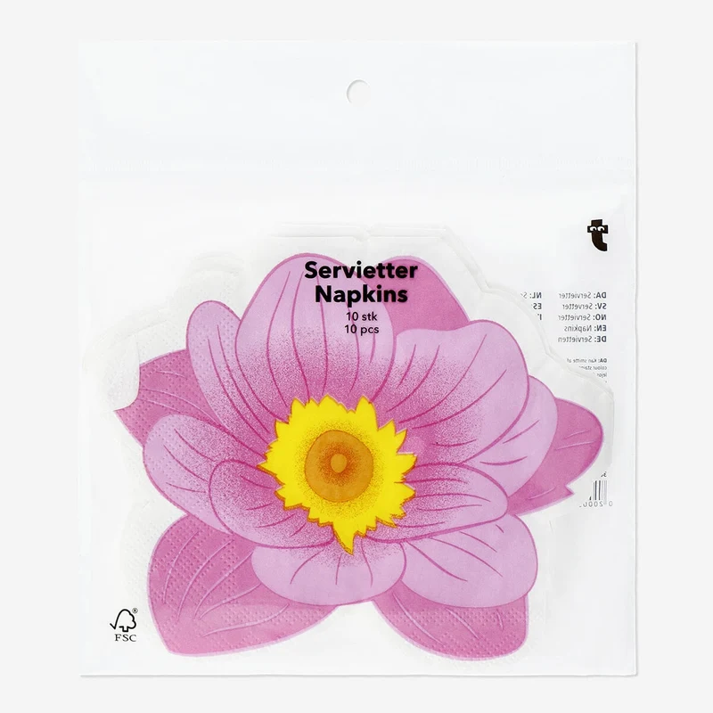 Flower napkins - 10 pcs