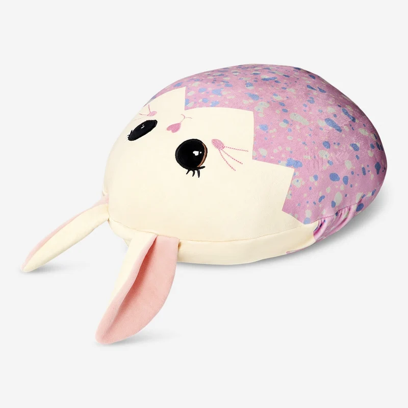 Plush bunny turns into an Easter egg