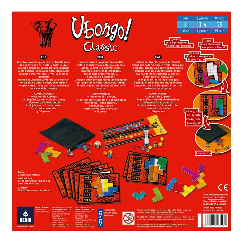 Ubongo · Devir
