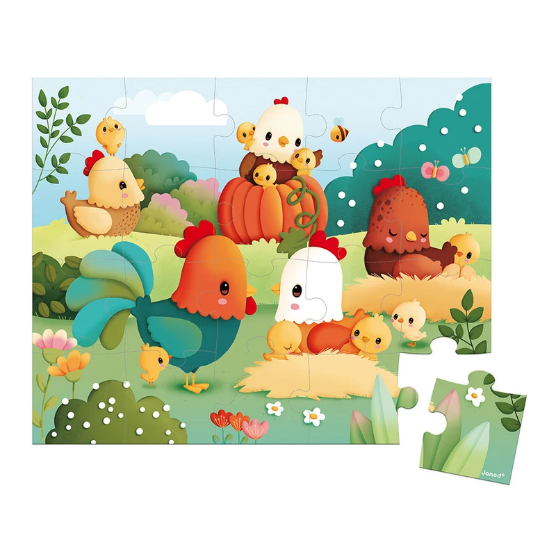 Puzzle 20 piezas - Bienvenidos al Corral · Janod