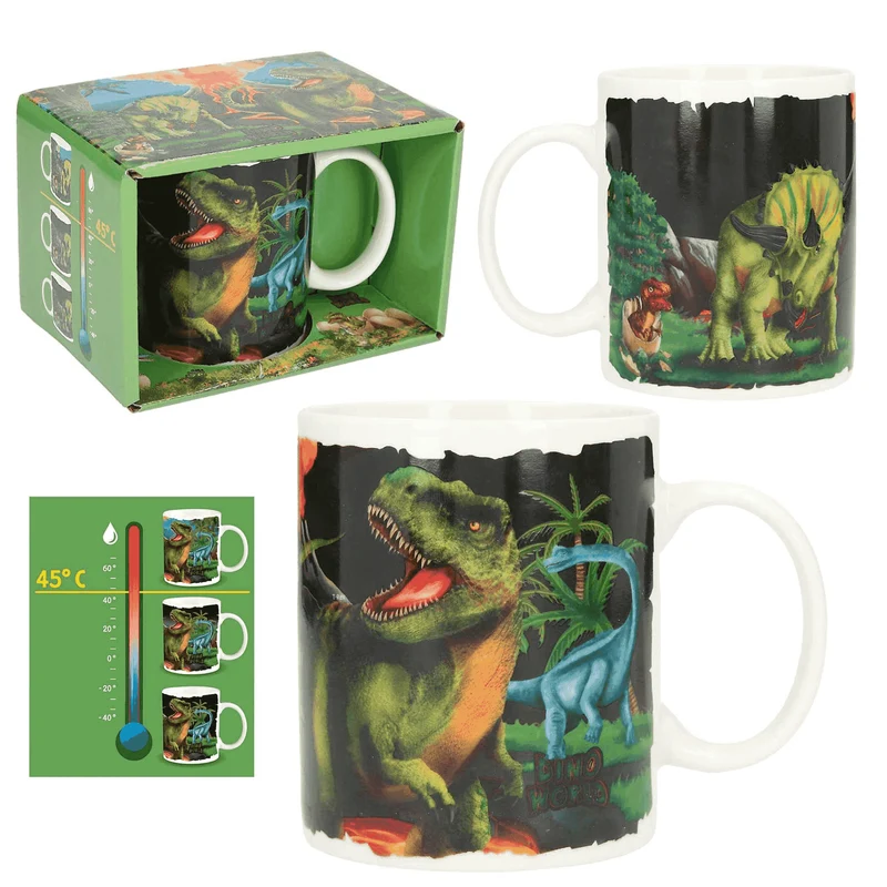 Dino World Taza con Efecto Térmico 320 ml