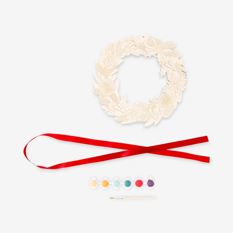 DIY wooden wreath