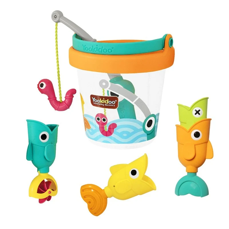 Cubo con juego de pesca · Yookidoo