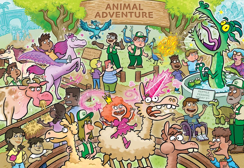 Wasgij Junior 3 - Enchanted Encounters! (240 pieces)