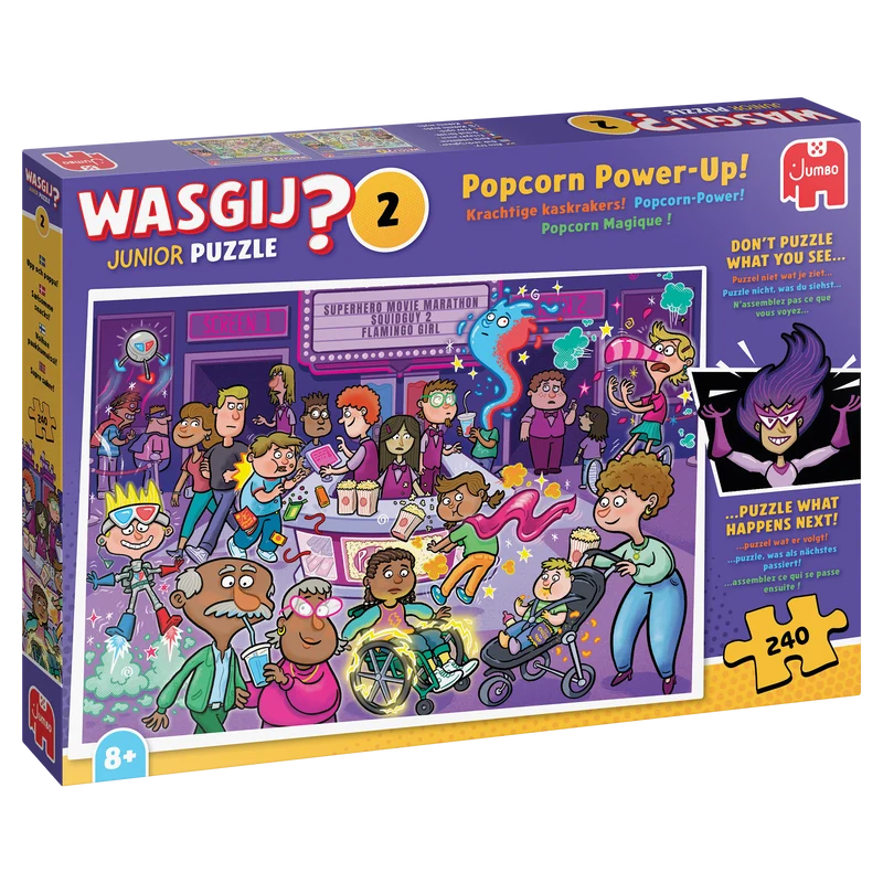 Wasgij Junior 2 - Popcorn Power-Up! (240 pieces)