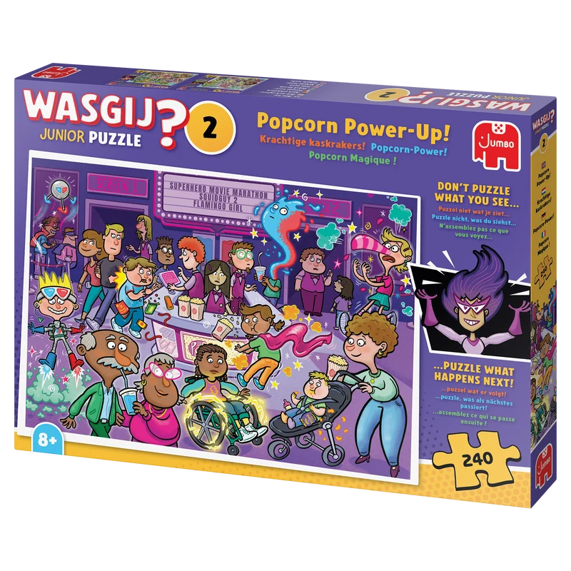 Wasgij Junior 2 - Popcorn Power-Up! (240 pieces)