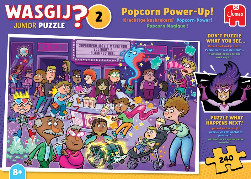 Wasgij Junior 2 - Popcorn Power-Up! (240 pieces)
