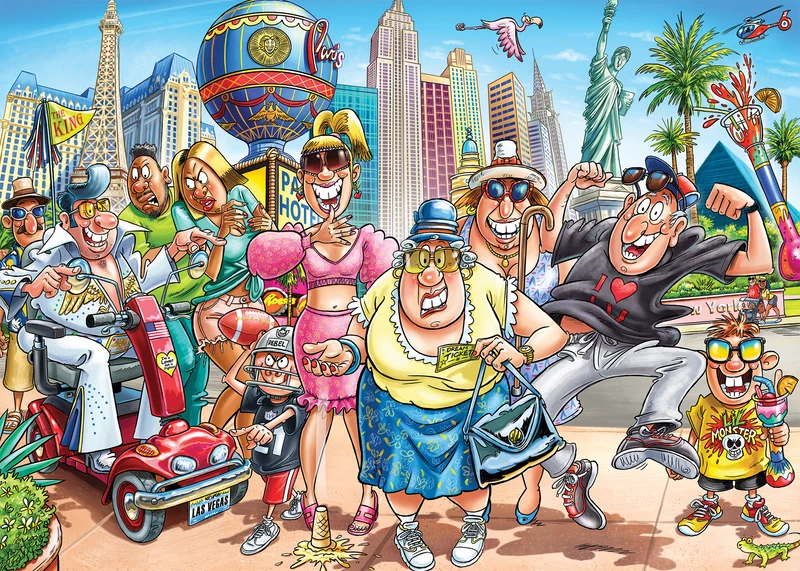 Wasgij Original 48 - What Happens in Vegas! (1000 pieces)